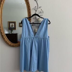 Abercrombie & Fitch Sky Blue Adjustable Mini Dress